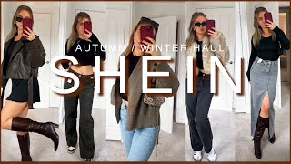 HUGE SHEIN AUTUMN HAUL 2024 so many jackets amp autumn winter must haves  staples [upl. by Yeoz]