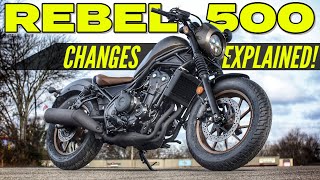 New 2023 Honda Rebel 500 CHANGES Explained [upl. by Ellessig]