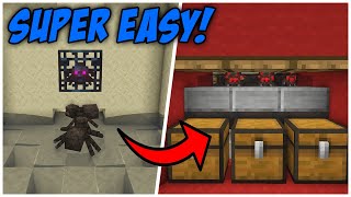 The MOST EFFICIENT Spider Spawner XP Farm in Minecraft Java 121 Tutorial [upl. by Ecinhoj707]