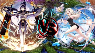 Summer Illya vs Challenge Through the Night  Grand Summoners [upl. by Gannes]