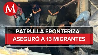 Arrestan a 13 migrantes en la frontera de Laredo Texas [upl. by Isak]