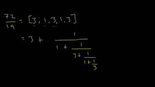 Continued Fractions 3 Quickly Finding Continued Fractions of Rational Numbers [upl. by Thurston]