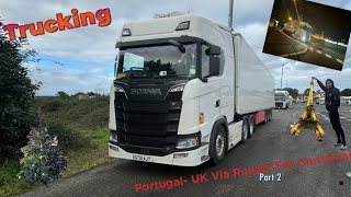 Trucking From Portugal To The Uk Via Christmas Day In Paris [upl. by Yesnik376]