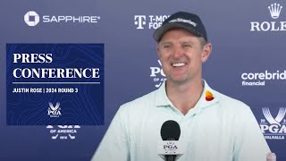 Justin Rose Press Conference  2024 PGA Championship Round 3 [upl. by Ytsirc263]