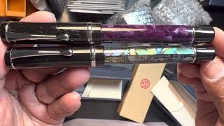 Conklin duragraph fountain pen Visconti ink Twsbi smoke rose gold pen 1623 [upl. by Petey903]