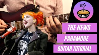 The News Paramore Guitar Tutorial [upl. by Adiaz]