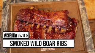 Applewood Smoked Wild Boar Ribs with Malcom Reed • Ingredient Wild [upl. by Inesita]