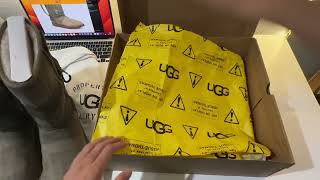 Unboxing gallery dept x uggs canvas boots sizing and fit on description [upl. by Ihsakat]