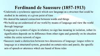 35 Ferdinand de Saussure [upl. by Ahsile]