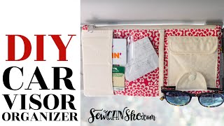 DIY Car Visor Organizer first look [upl. by Pennebaker]