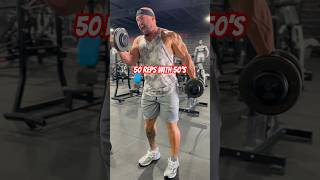 50 REPS WITH 50’S Bodybuilding Biceps curls [upl. by Robison]