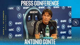 LIVE  La conferenza stampa di Mister Antonio Conte in vista di Napoli  Roma [upl. by Felicio]