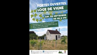 Patrimoine Azay sur Cher Logette de vigne Le 22 septembre 2024 [upl. by Ever]