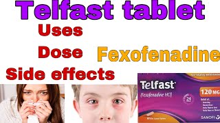 telfast 120mg  Fexofenadine  Anti allergic  uses  benefits dose  side effect  how to use [upl. by Aronson333]