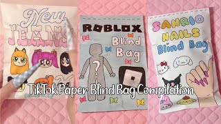 ✨paper diy✨ Blind Bag Tiktok compilation  ASMR  applefrog [upl. by Valencia]