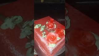 2kg Red velvet cake simple design [upl. by Ahsehat]