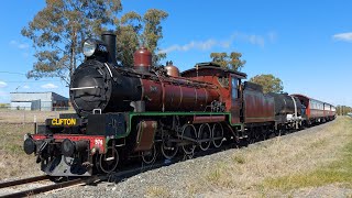 C17 974  SDSR Steam Train to Nobby and Greenmount  26082023 [upl. by Elleinod]