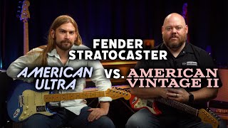 Fender American Vintage II Strat vs American Ultra Strat  Pure Vintage vs Ultra Modern [upl. by Asirrac]