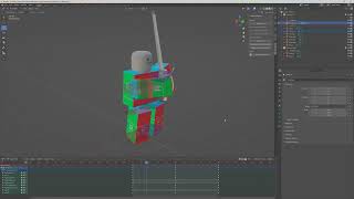 Rapier Idle  Roblox Blender Animation Practice [upl. by Rosecan]