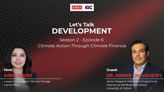 Climate Action through Climate Finance  Podcast Lets Talk Development cdpr [upl. by Thamora229]