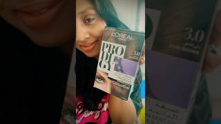 Let’s do hair colouring at homeLOreal Paris Prodigy 30 Hair Color Dark Brown shorts shortsfeed [upl. by Lamraj]