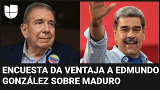 Elecciones en Venezuela Encuesta da ventaja a Edmundo González sobre Nicolás Maduro [upl. by Jehovah]