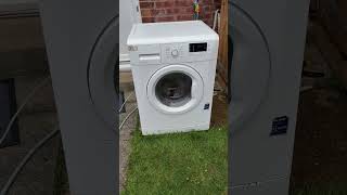 Beko WM74135 washing machine  Unbalanced service mode spin with no shocks [upl. by Quinton]