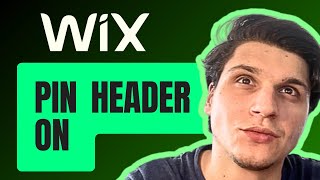 How Do I Pin Header On Wix Website Builder [upl. by Cranford978]