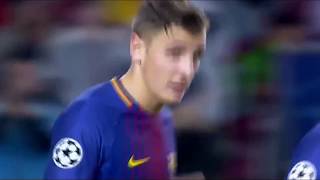 Barcelona vs Olympiakos  Lucas Digne goal  UCL 18102017 [upl. by Airetnuhs446]