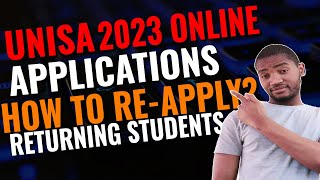 Returning Students  How to reapply at UNISA for 2023  UNISA online applications [upl. by Aryam]