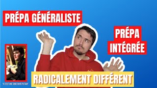 Les DIFFÉRENCES entre PRÉPA GÉNÉRALISTE et PRÉPA INTÉGRÉE [upl. by Devan]