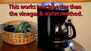 How To Clean A Mr Coffee Maker with CLR substitute called ZEP [upl. by Arabella]