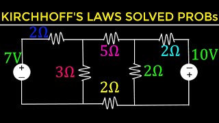 17  Kirchhoffs Current and Voltage Laws Solved Examples [upl. by Saffren863]