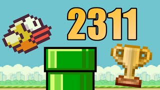 Flappy Bird score 2311 former world record [upl. by Trent885]