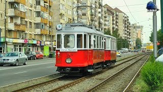 Tramvai de Epoca in Oradea  Vintage TramStraßenbahn in Oradea  02 June 2017 [upl. by Arema]