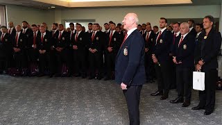 The Squad sing Calon Lan on arrival in Auckland  Lions NZ 2017 [upl. by Pamelina443]