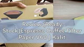 Review Ready StockEspresso Coffee Filter Paper V60  Kalita Fan Shape Storage Box Dispenser Dustp [upl. by Ollehto]