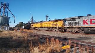 UP 6063 amp 6239 amp KCS 4621 at McGehee Arkansas 11202016 [upl. by Mab464]