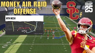 3 EASY Plays in AIR RAID Offense USC  College Football 25 [upl. by Billen]