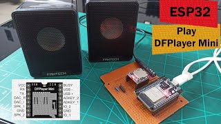 Tutorial DFPlayer mini ESP32 with Arduino IDE  Spesifikasi dan Rangkaian DFPlayer mini [upl. by Risteau377]