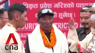 Nepali climber Kami Rita Sherpa breaks own record after scaling Everest for 28th time [upl. by Husain]