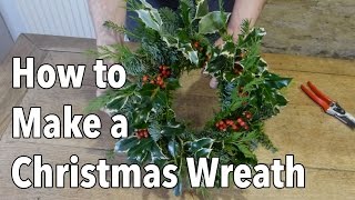 How to Make a Christmas Holiday Wreath [upl. by Adnuahs]