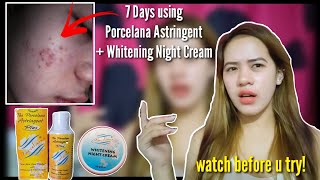 SIRA SKIN BARRIER 7 days experience  PORCELANA ASTRINGENT REVIEW • Nhova Kristy [upl. by Alyse282]