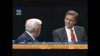 Claus Kleber amp Helmut Schmidt 2008 komplett [upl. by Duomham958]