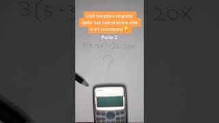 Per controllare le soluzioni in verifica 😏 matematica perte casio equazioni liceo scuola fyp [upl. by Maddox]