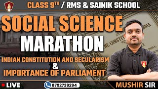 Social Science Marathon  RMS amp Sainik School Class 9  RMS Coaching  RMS Online Classes [upl. by Andromache]