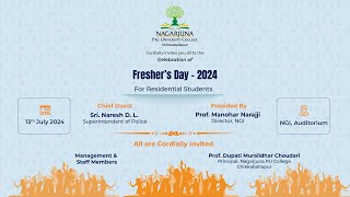 Freshers Day Celebration for Residential Students [upl. by Hplodnar414]