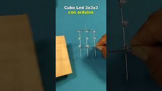 Cubo led 3x3x3 con arduino shorts arduino electronica circuitos [upl. by Yuma]