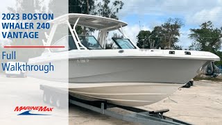 2023 Boston Whaler 240 Vantage MarineMax Cocoa [upl. by Rhodie694]