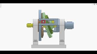 Nutation bevel gear drive 1 [upl. by Hafital623]